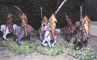 Cavalerie elfe. 2 archers, un guerrier 3 lanciers. Cavalerie elfe. 2 archers, un guerrier 3 lanciers.