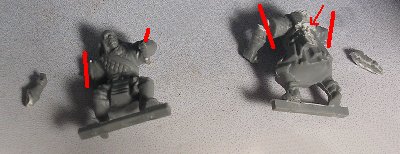 Dcoupe des figurines