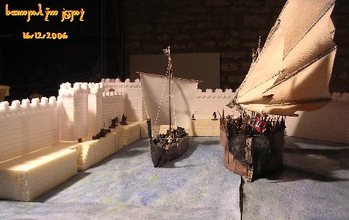 Port d'Umbar : travail de la mer, bretèche et jetée